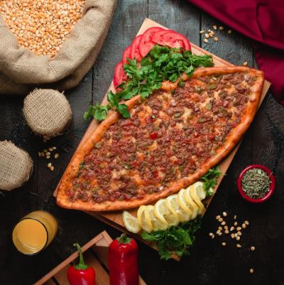 Spicy Pide with Meat and Red Pepper – Free Stock Photo, Download for Free