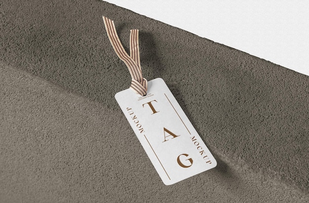 Realistic Tag Mockup – Free Download