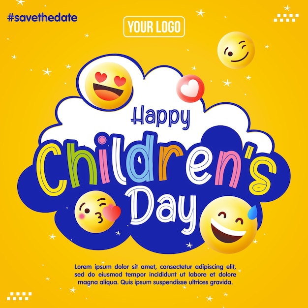 Happy Children’s Day Social Media Post Feed – Free Download