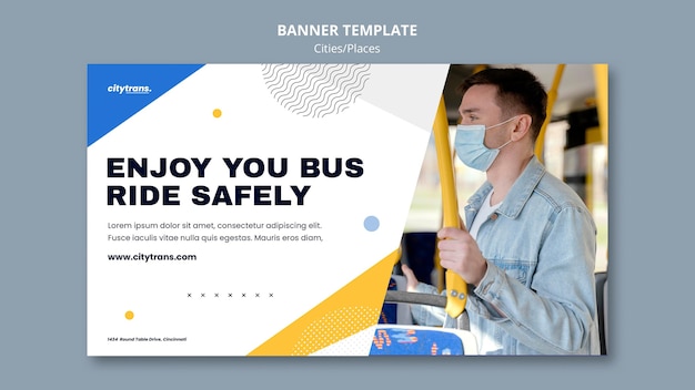 Ride Safely Banner Template – Free to Download