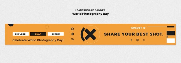 World Photography Day Celebration Template – Free Download