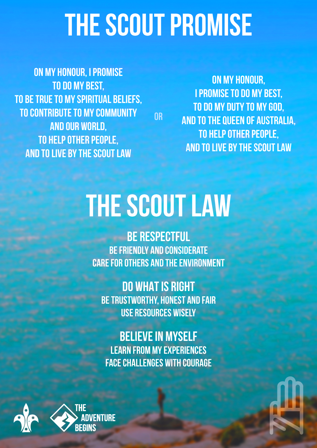 The Adventure Begins Promise and Law Scouts Australia