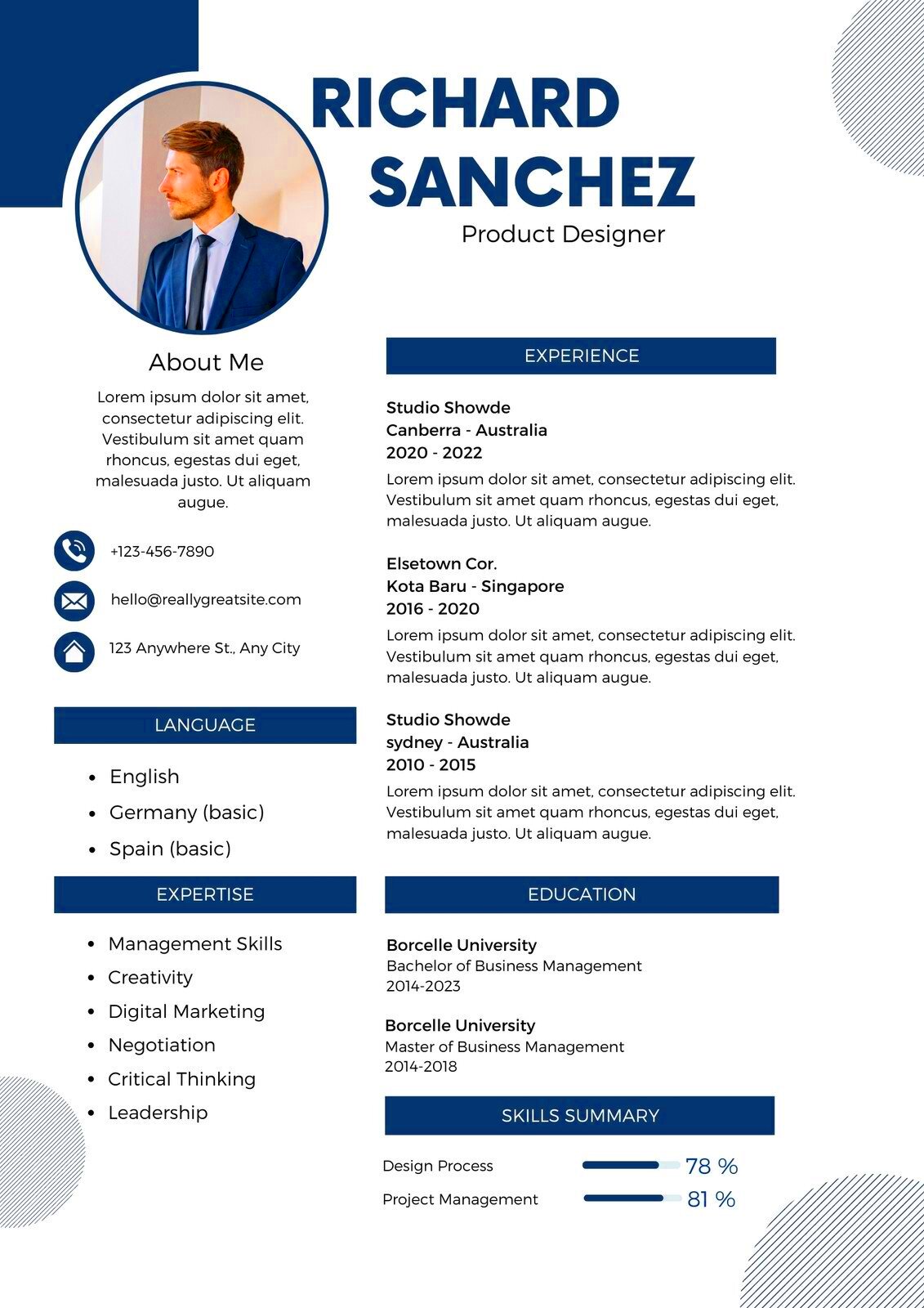 40 Stunningly Creative Resume Designs