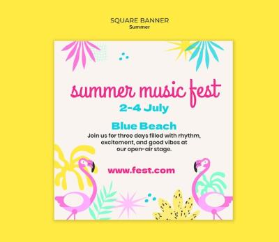 Summer Template Design – Free Download for Stock Photos