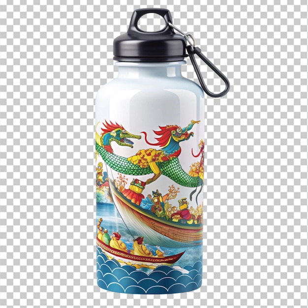 A bottle featuring a mountain scene – free to download