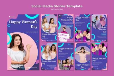 Colorful Women’s Day Instagram Stories Collection – Free Download