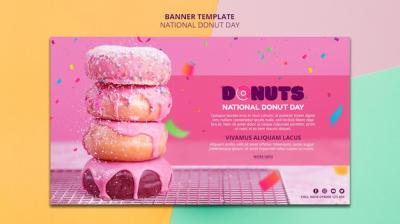 National Donut Day Banner Design – Free to Download