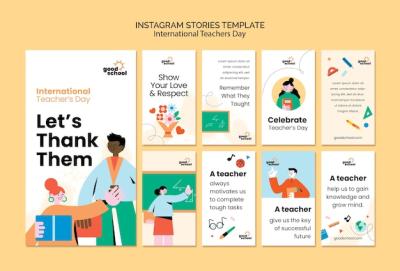 Teacher’s Day Instagram Stories Template – Free Download