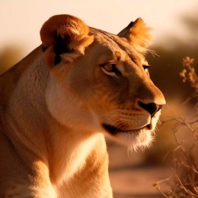 Predators of the Savannah: Lion Generative AI Free Download