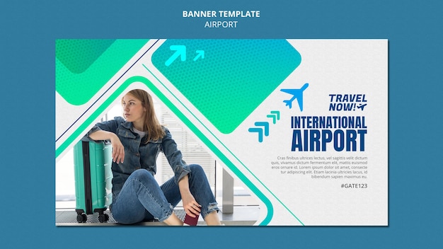 Airport Banner Design Template – Download Free Stock Photo