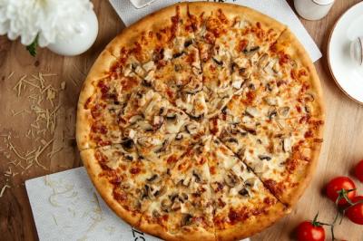 Mushroom Pizza Top View – Free Stock Photo, Download for Free