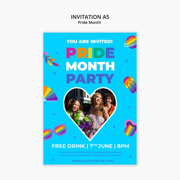 Pride Month Celebration Template – Free Download