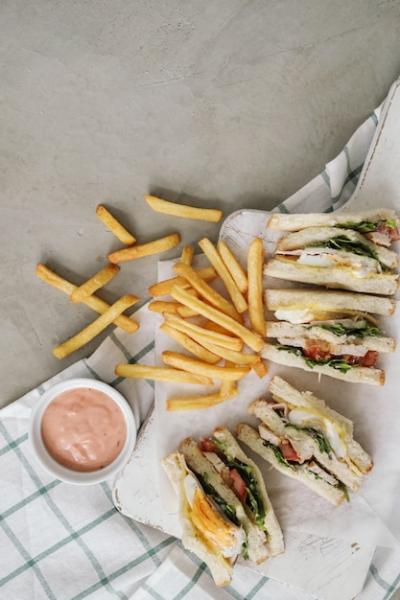 Delicious Sandwiches with French Fries – Free Stock Photo, Download for Free