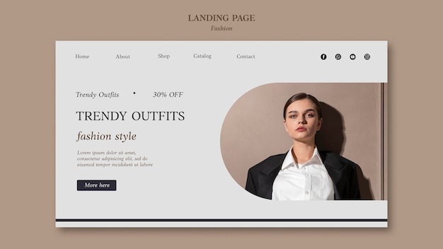 Fashion Landing Page Template – Free Download