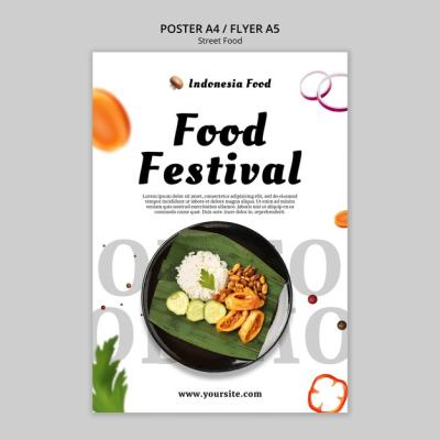 Street Food Fest Poster Template – Free Download