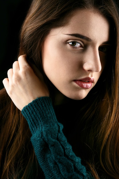 Young Girl with Long Brown Hair – Free Stock Photo for Download