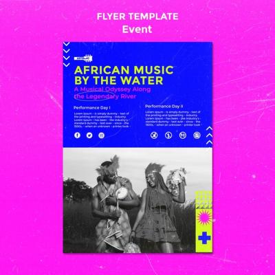 Creative Music Template Design – Free Download