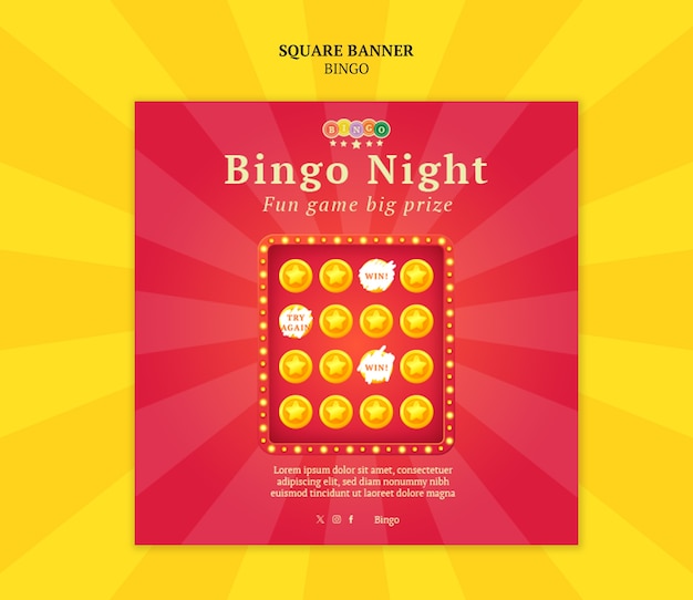 Bingo Template Design – Free to Download