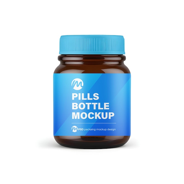 A Bottle of Pills with “Pill” Label – Free Stock Photo for Download