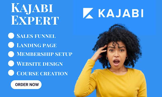 I Will Build Kajabi Website, Kajabi Online Course, and Funnel