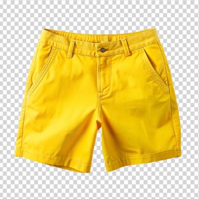 Bright Yellow Shorts on Transparent Background – Free Stock Photo for Download