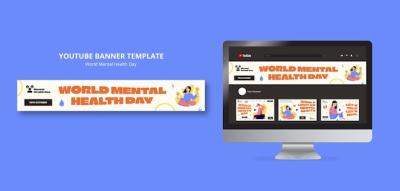 World Mental Health Day YouTube Banner – Free Download