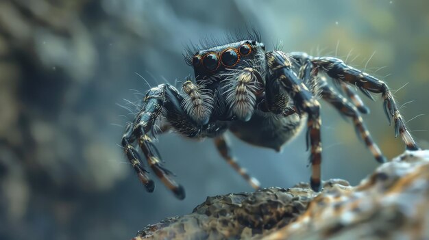 Close-up of a Jumping Spider – Free Stock Photo for Download