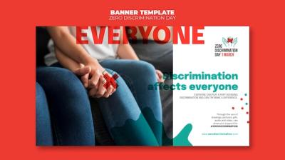 Zero Discrimination Day Banner Template – Free Download