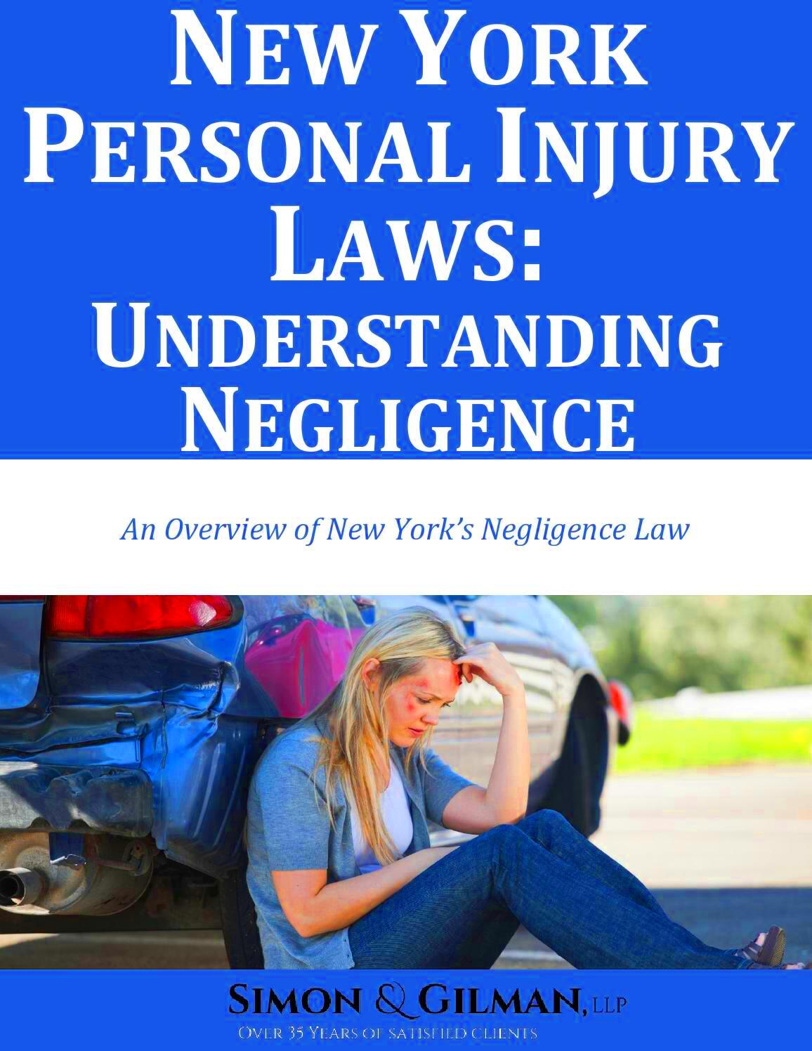 New York Personal Injury Laws Understanding Negligence by Barry Simon 