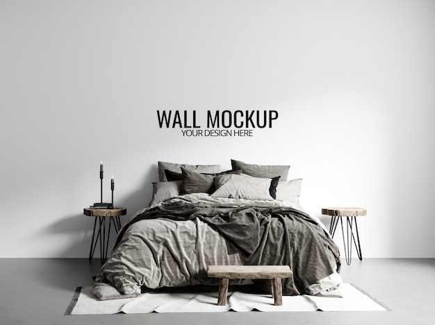 Interior Wallpaper Mockup – Free Stock Photo for Download