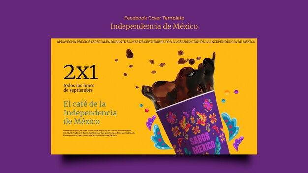 Mexican Independence Day Flat Design Template – Free Download