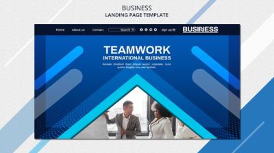 Business Concept Landing Page Template – Free Download