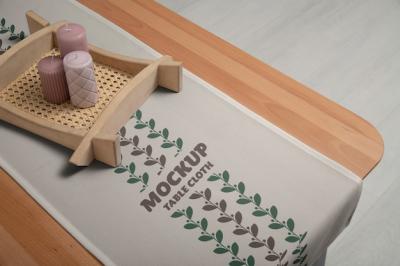 Patterned Tablecloth Mock-Up Design – Free Stock Photo, Download for Free