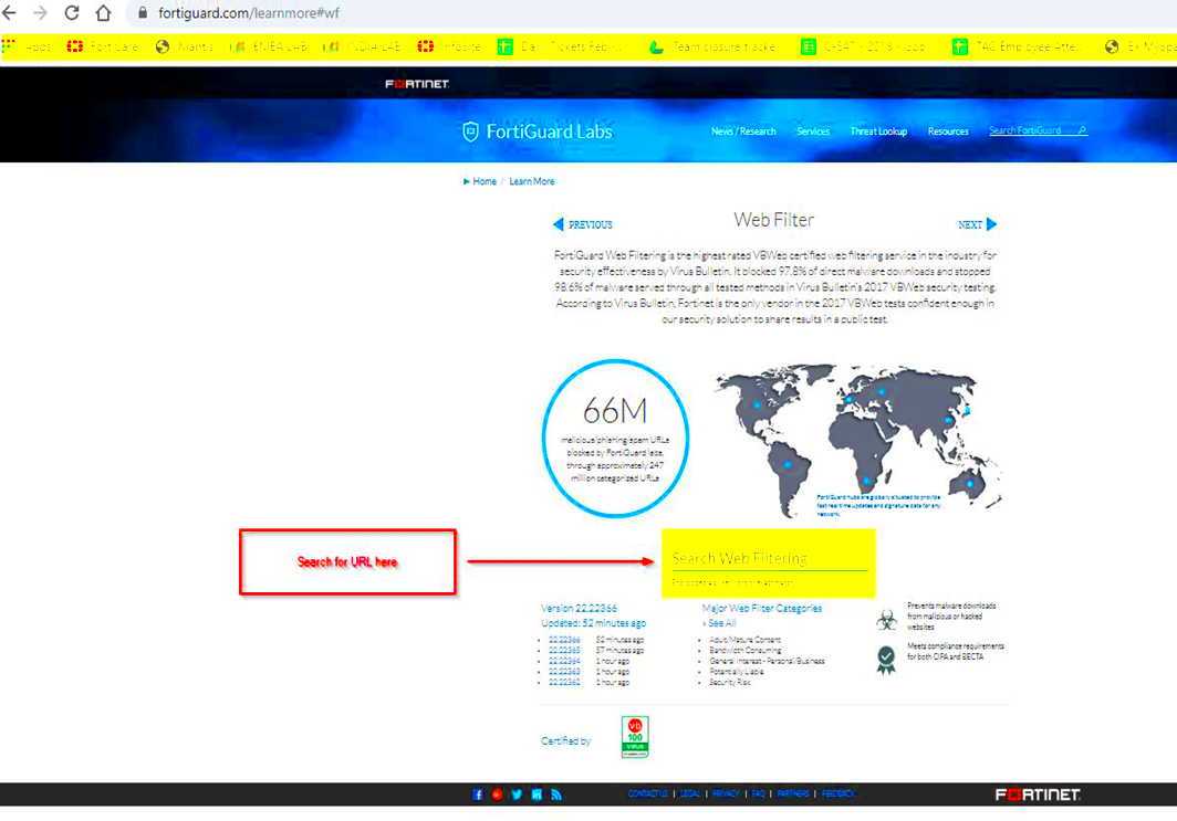 Technical Tip How To look up a FortiGuard Web Fil Fortinet Community