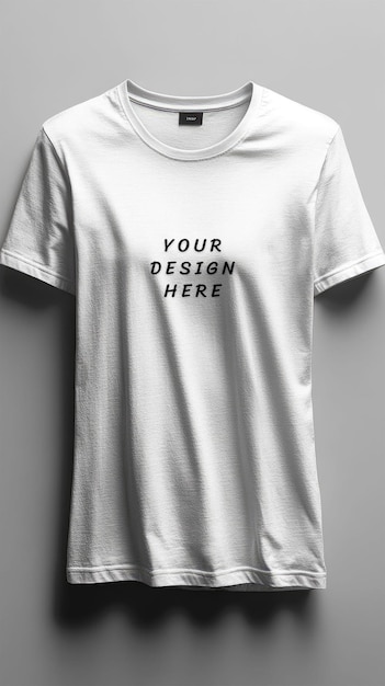 White Blank T-Shirt Mockup – Free Download