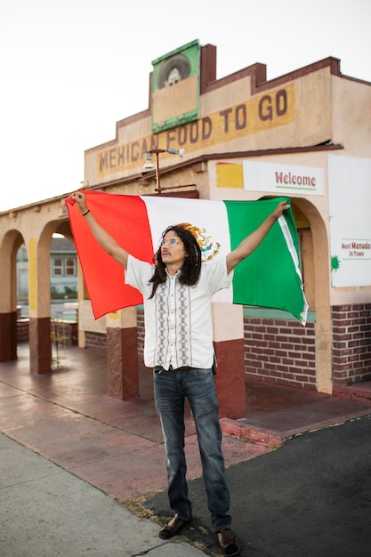 Man Holding Mexican Flag – Free Download, Free Stock Photo