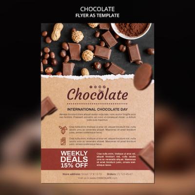 Chocolate Shop Flyer Template – Free Download