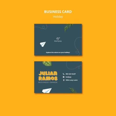 Holiday Fun Business Card Template – Free Download