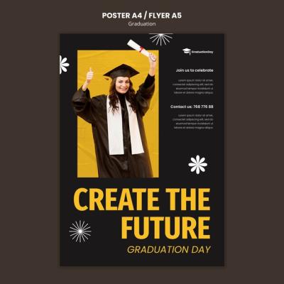 Graduation Ceremony Poster Template – Free Download