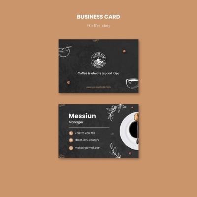 Coffee Shop Business Card Template – Free to Download