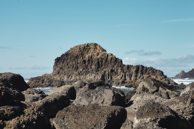 Pacific Northwest Coastline Rocks in Cannon Beach, Oregon – Free Stock Photo for Download