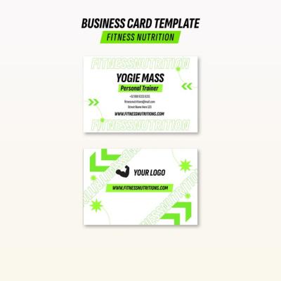 Fitness Nutrition Business Card Template – Free Download