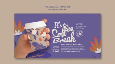 International Coffee Day Facebook Template – Free Download