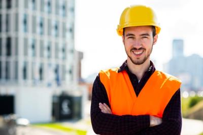 Medium Shot Portrait of Construction Worker – Free Stock Photo for Download