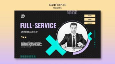 Gradient Marketing Design Template – Free Download