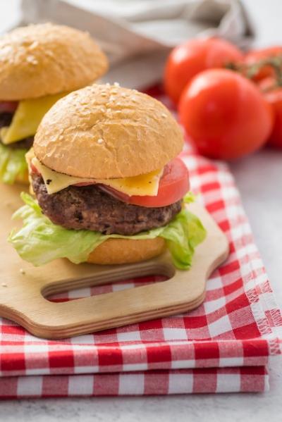 Delicious Hamburger with Fresh Tomatoes – Free Download