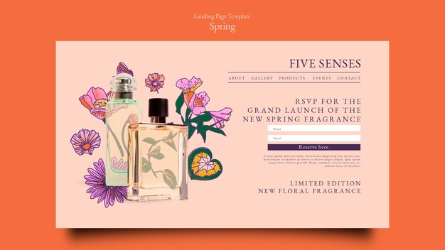 Spring Season Landing Page Template – Free Download