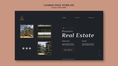 Luxury Real Estate Landing Page Template – Free Download