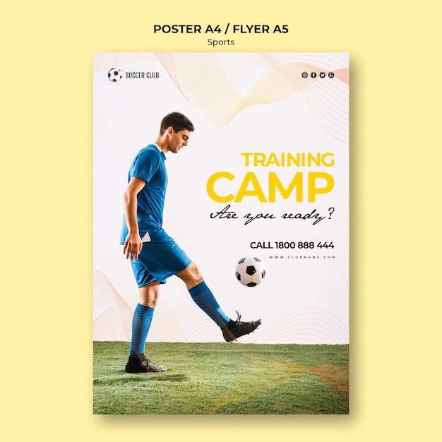 Soccer Club Training Camp Flyer – Free Download