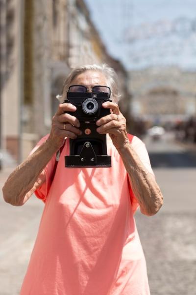 Elderly Woman Traveling Alone in Summer – Free Stock Photo, Download Free